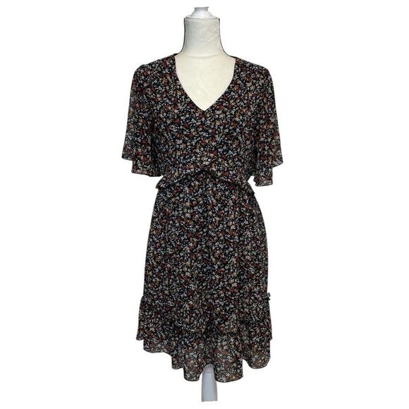 Manydress Floral V-Neck Dress Size Medium - Picture 1 of 11